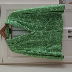 Talbots Knit Blazer, Size 2xp, Floral Print